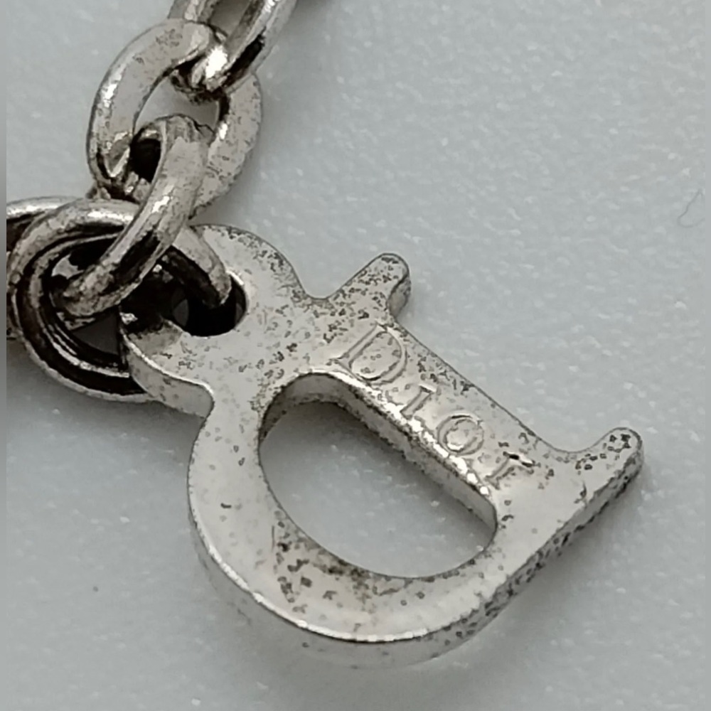 Authentic Christian Dior Necklace Pinks Silver - Picture 8 of 11